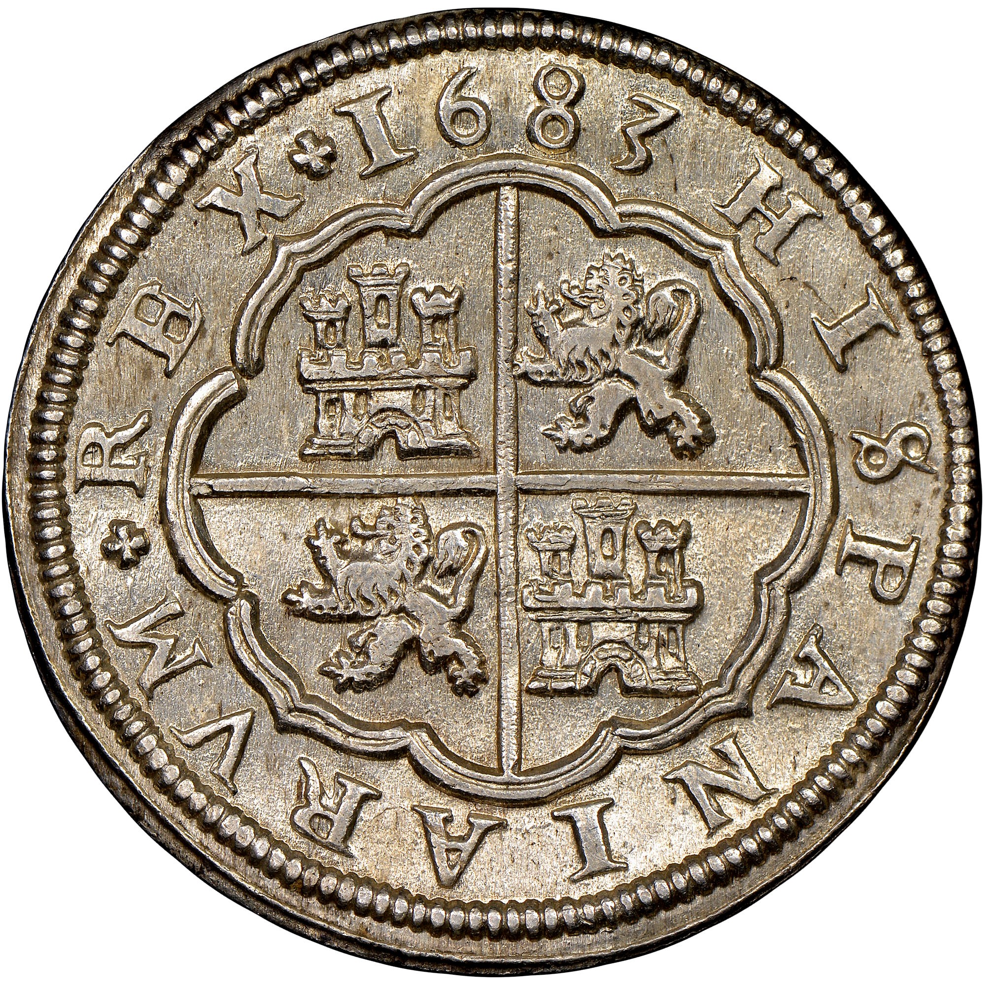 スペイン　ペソ　 Spain 8 Reales KM 191.3 Prices & Values | NGC