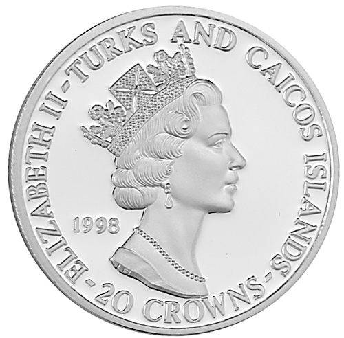 Turks & Caicos Islands 20 Crowns KM 241 Prices & Values | NGC