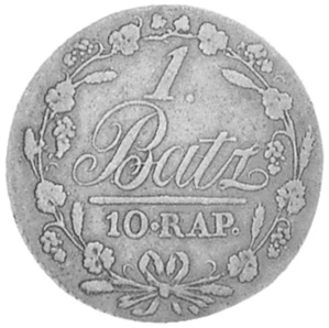 Swiss Cantons VAUD Batzen-10 Rappen KM 8 Prices & Values | NGC