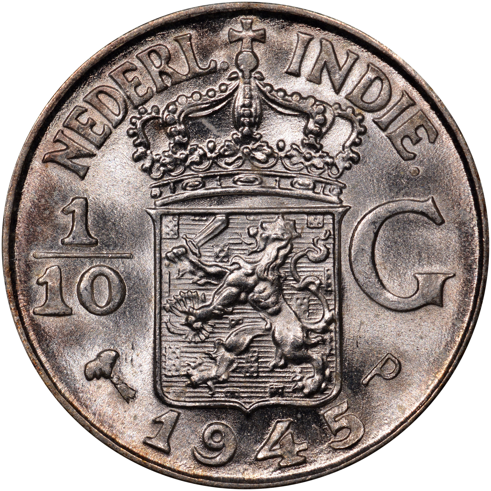 Netherlands East Indies 1/10 Gulden KM 318 Prices & Values | NGC