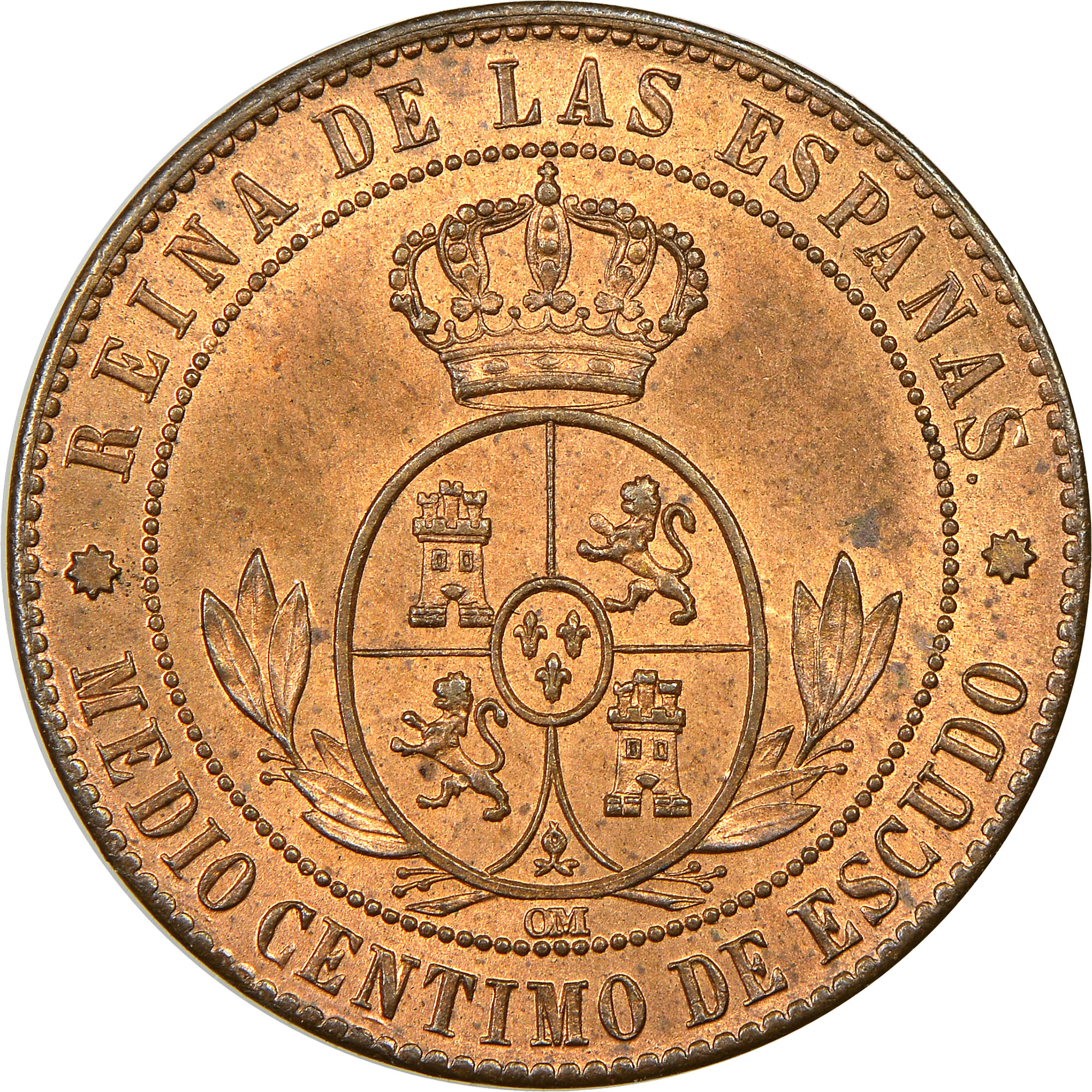 Spain 1/2 Centimo KM 632.1 Prices & Values | NGC