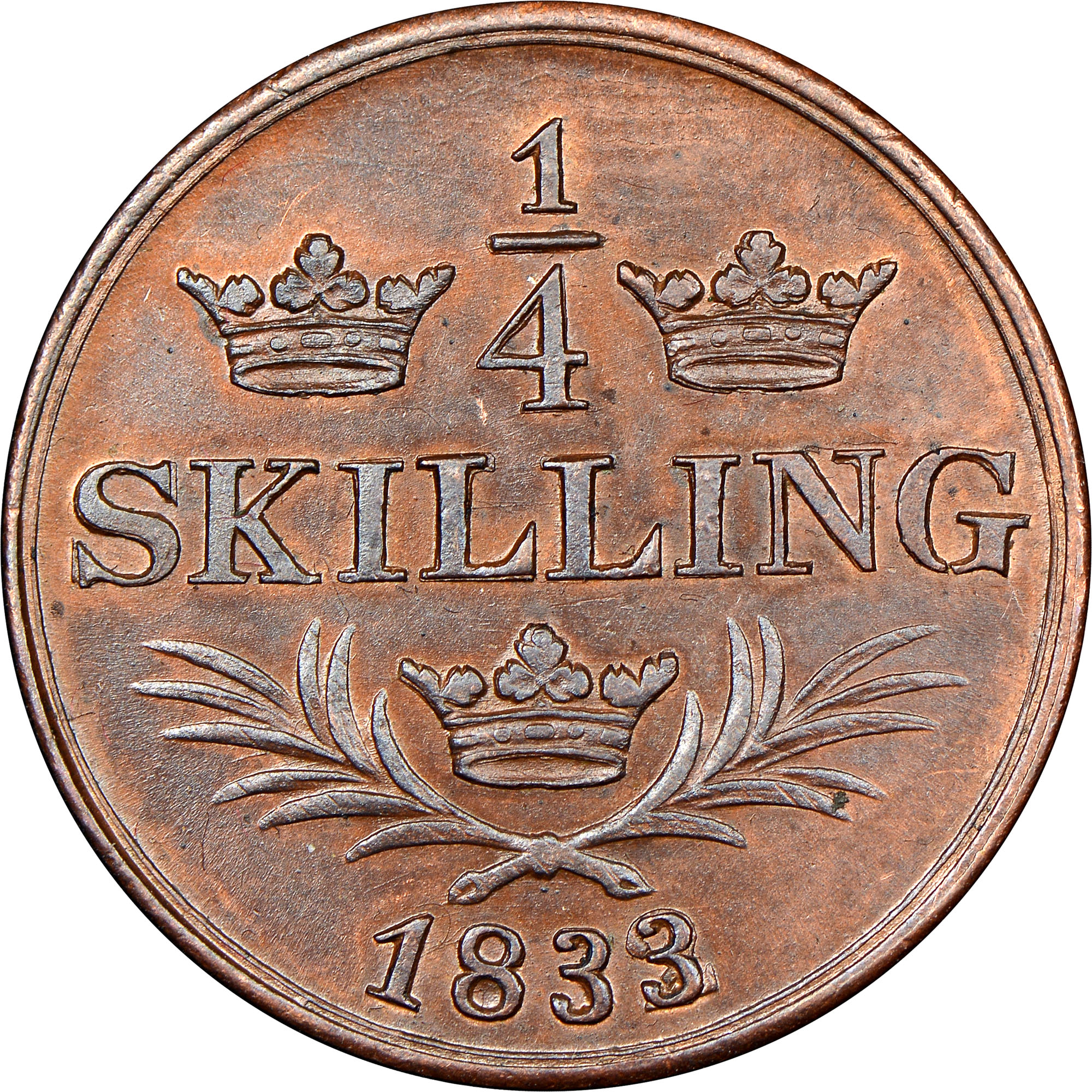 Sweden 1/4 Skilling KM 636 Prices & Values | NGC