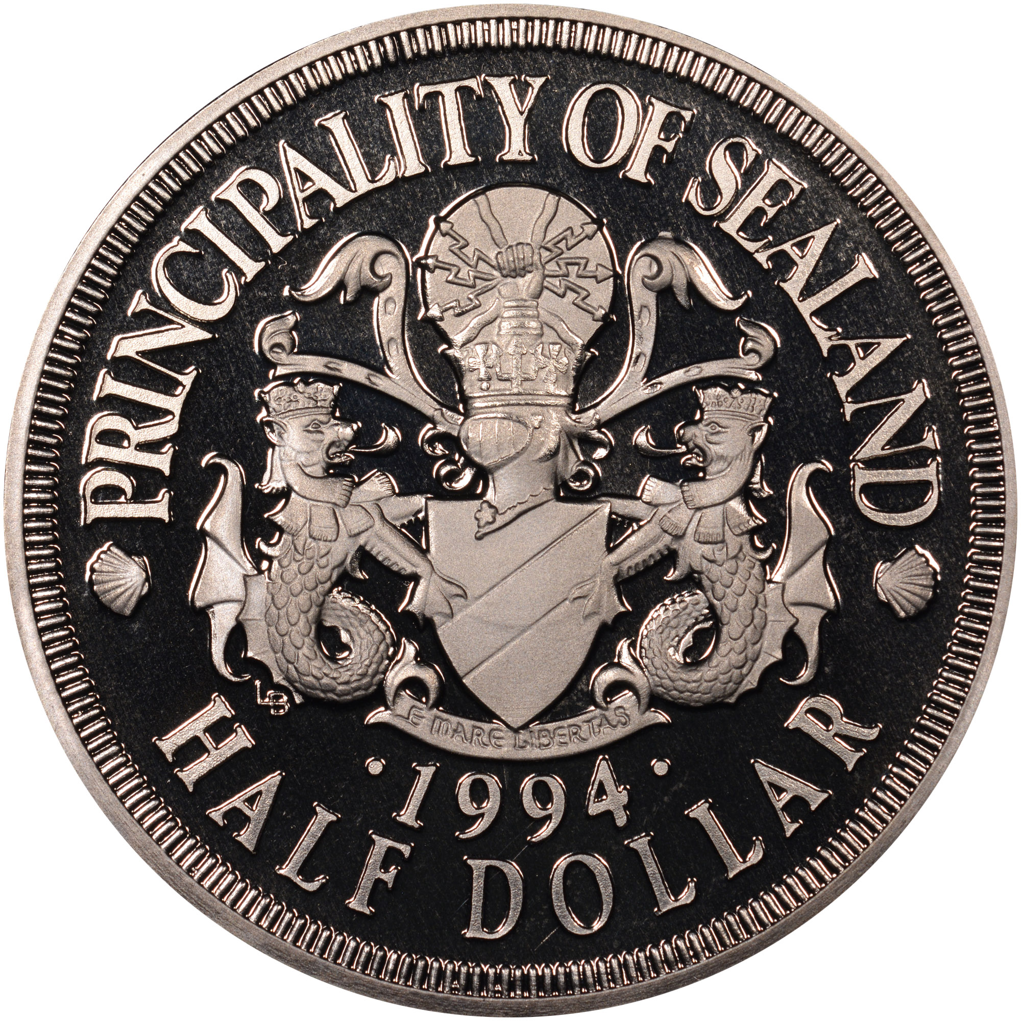 Sealand 1/2 Dollar X 8.1 Prices & Values NGC