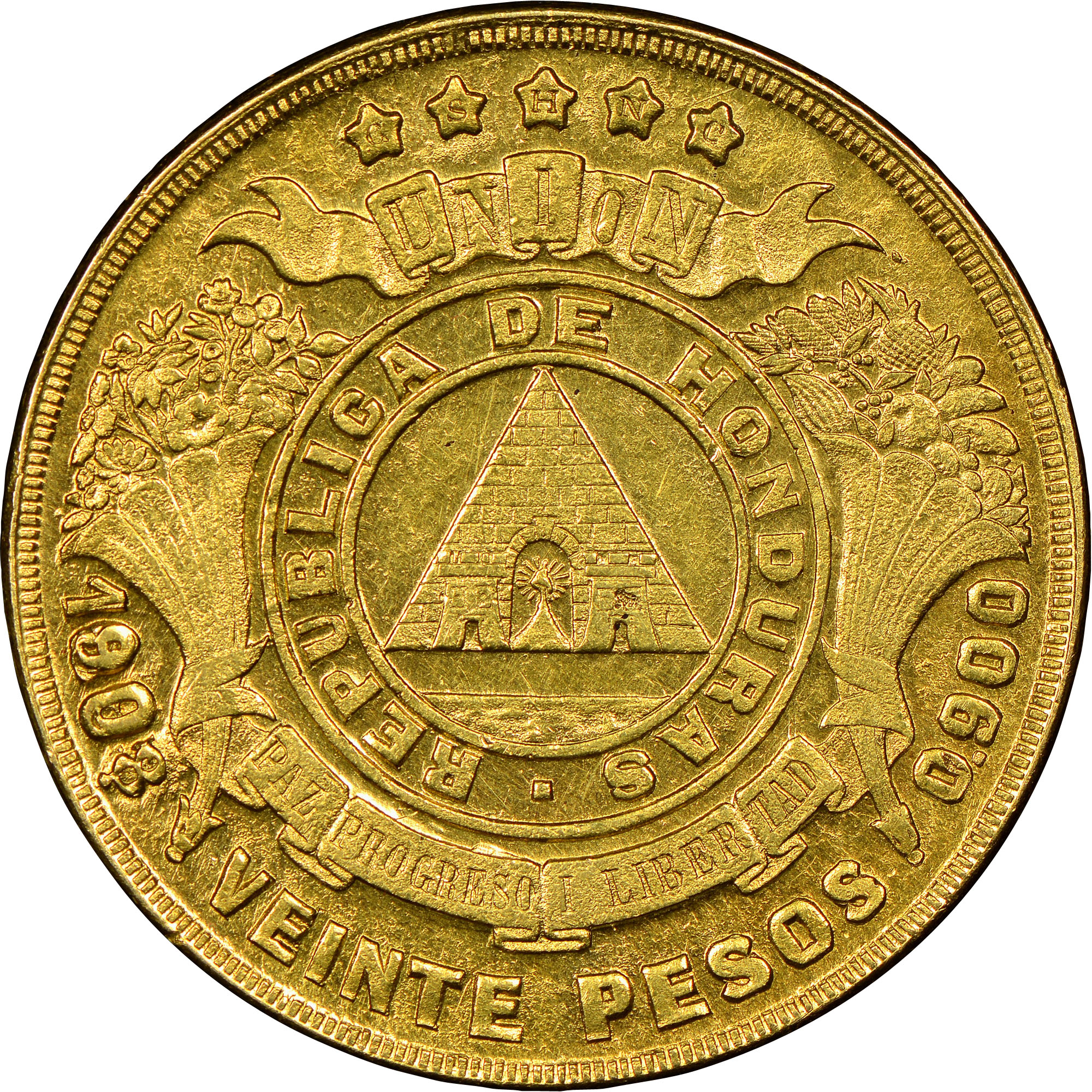 Honduras 20 Pesos KM 57 Prices & Values | NGC