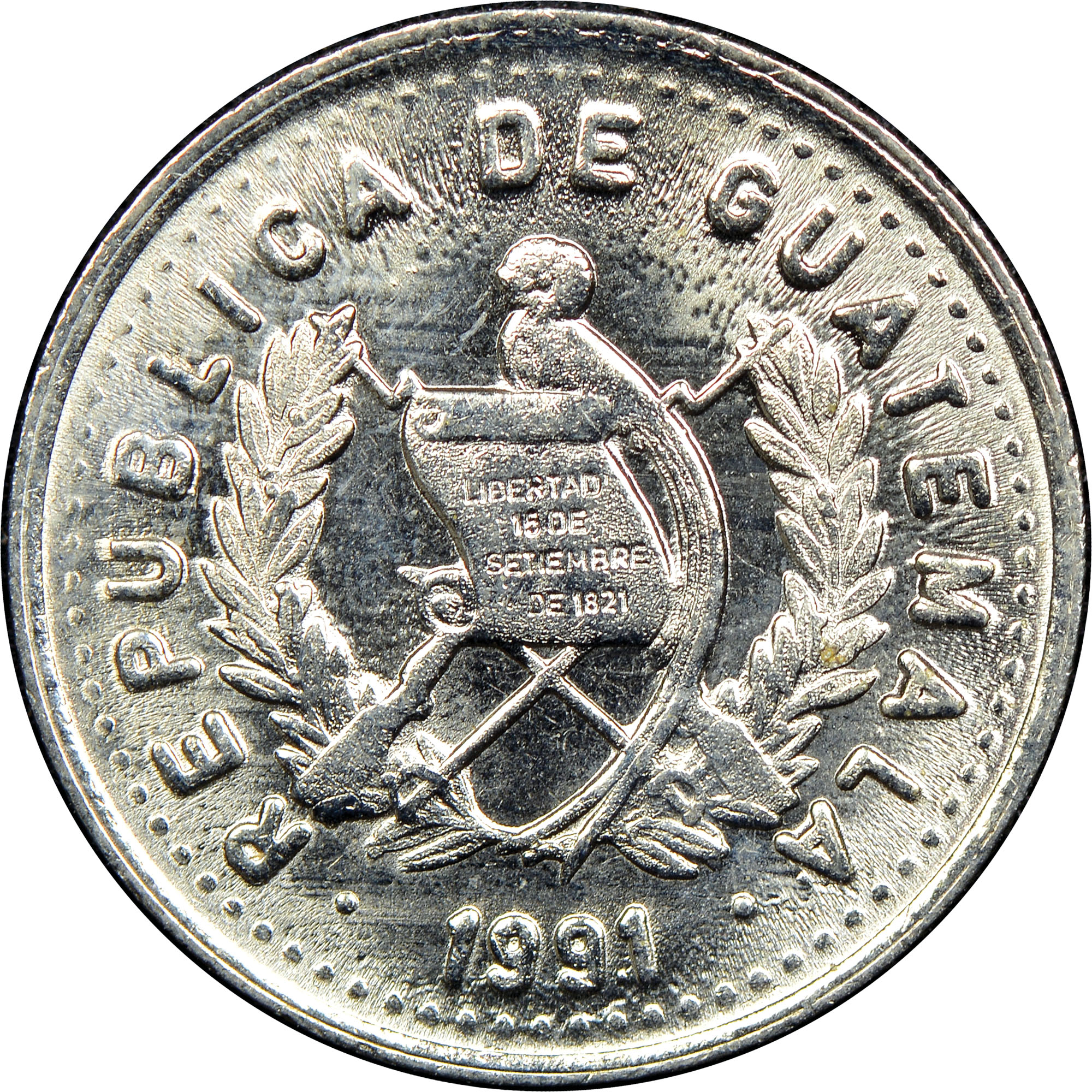 Guatemala 5 Centavos KM 276.4 Prices & Values | NGC