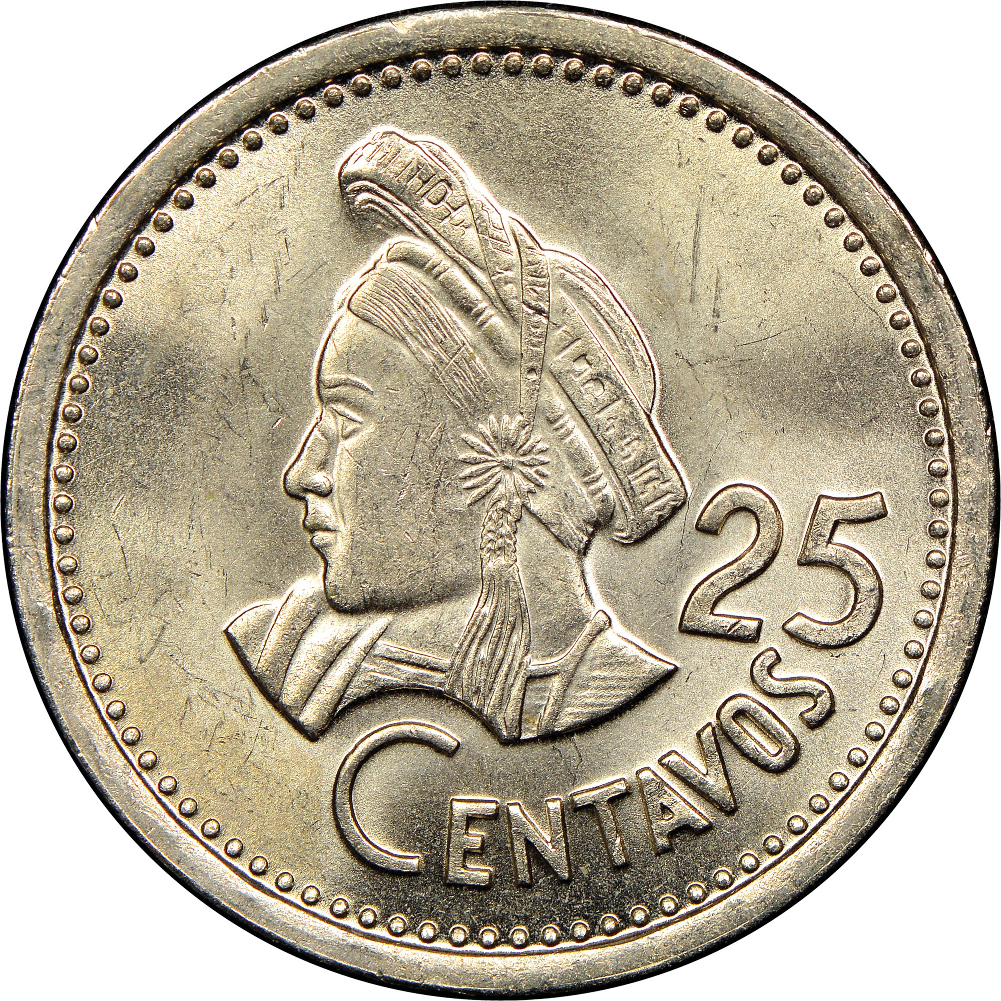 Guatemala 25 Centavos KM 278.2 Prices & Values | NGC