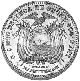 Ecuador 2 Decimos KM 51.1 Prices & Values | NGC