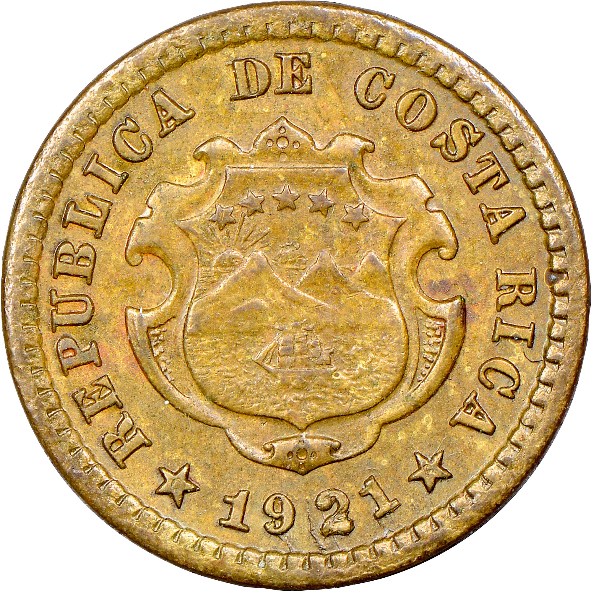 Costa Rica 5 Centimos KM 151 Prices & Values NGC