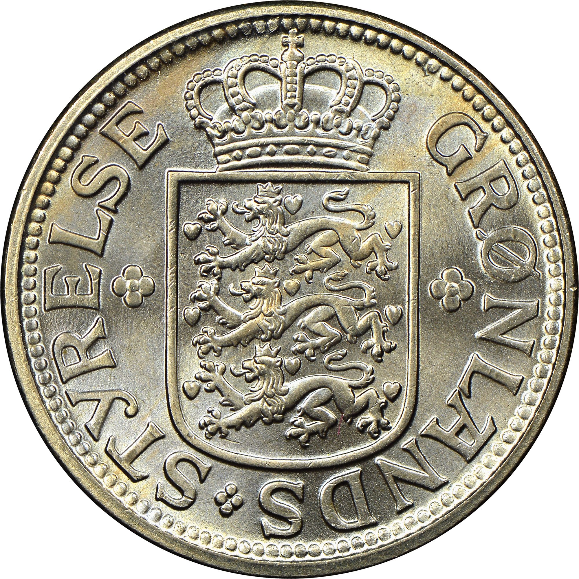 Greenland 25 Øre KM 5 Prices & Values NGC