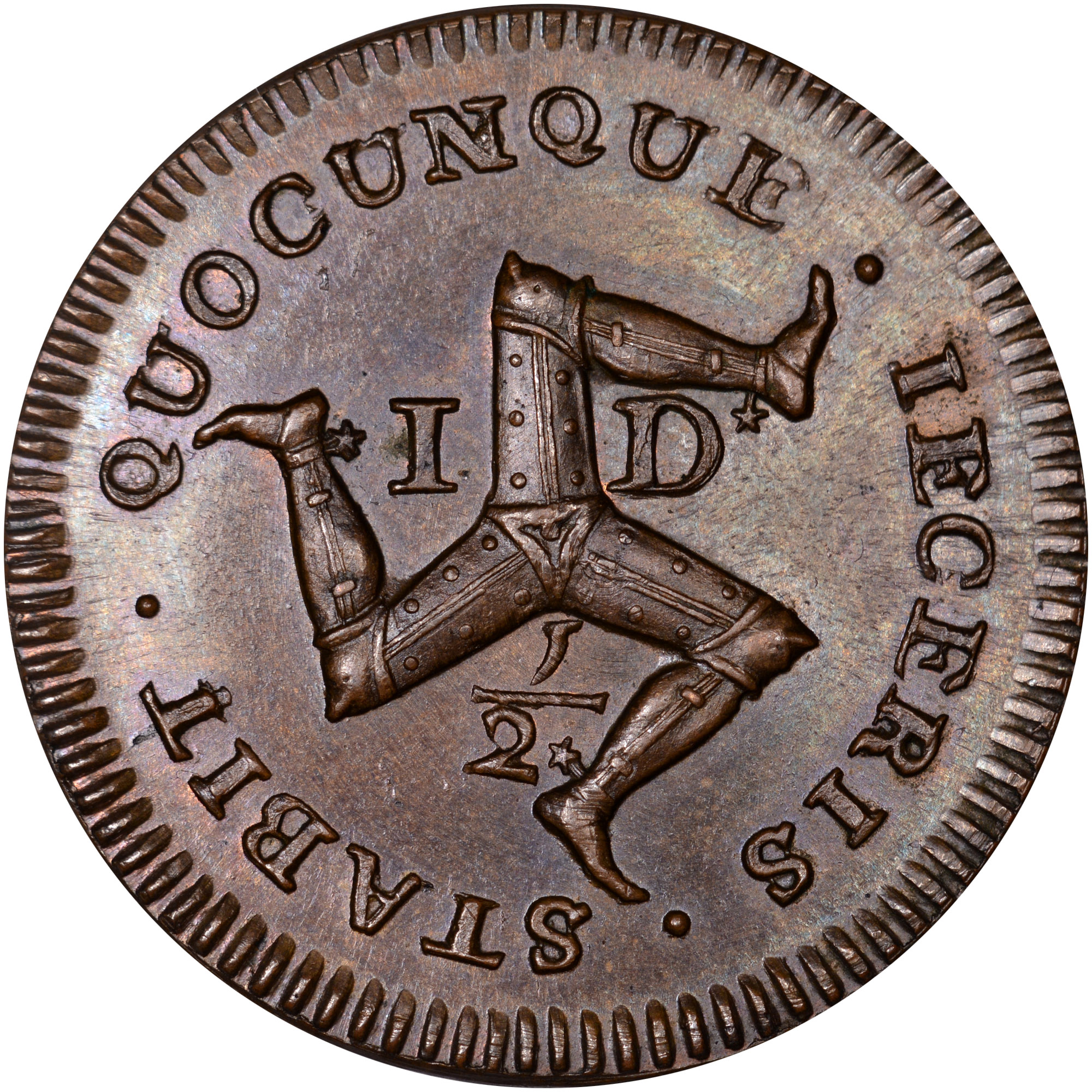 Isle Of Man 1/2 Penny KM 3a Prices & Values | NGC