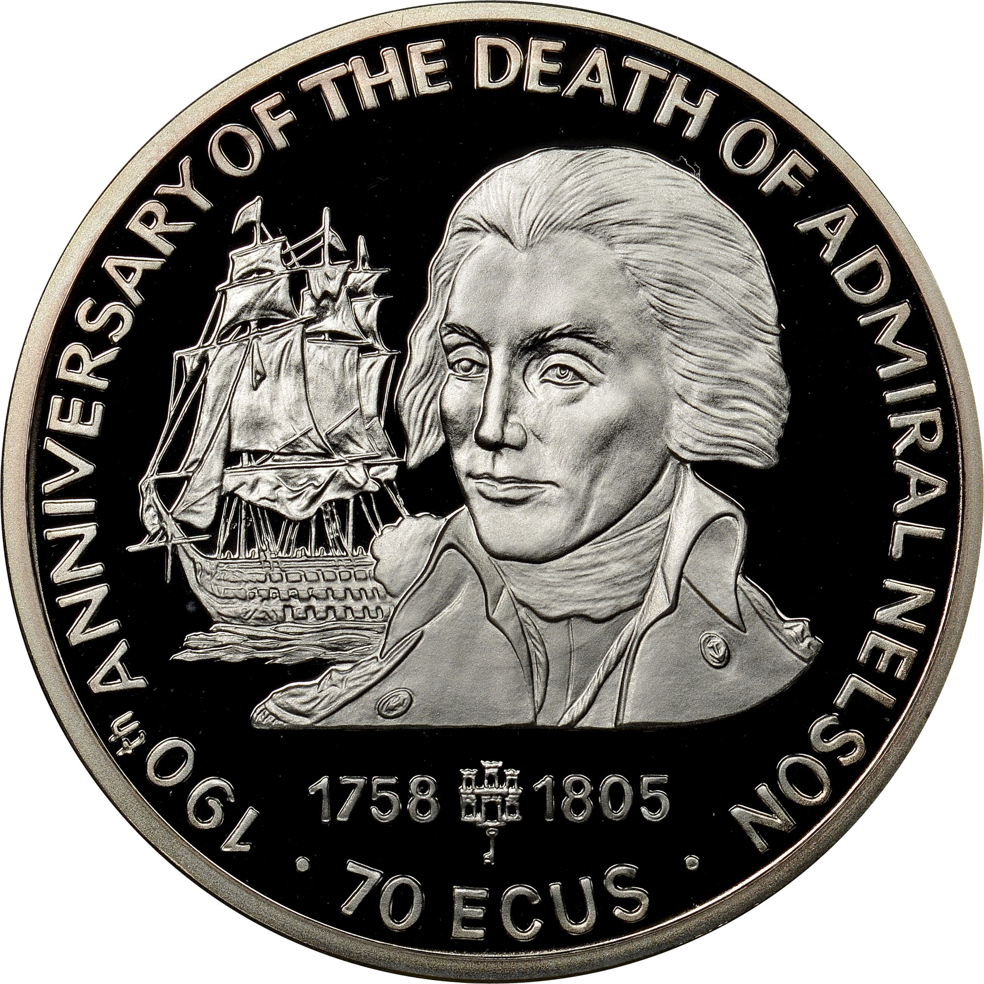 Gibraltar 70 ECUs KM 500 Prices & Values NGC