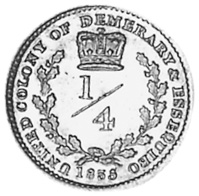 Essequibo & Demerary 1/4 Guilder KM 17 Prices & Values | NGC