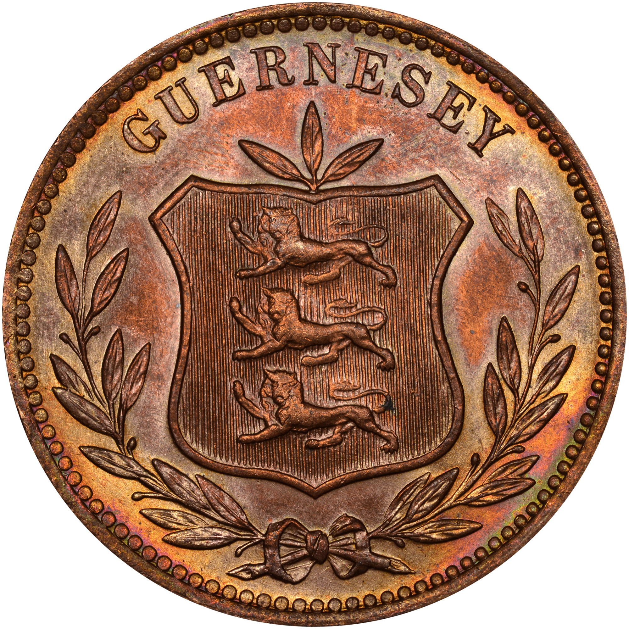 Guernsey 8 Doubles KM 7 Prices & Values NGC