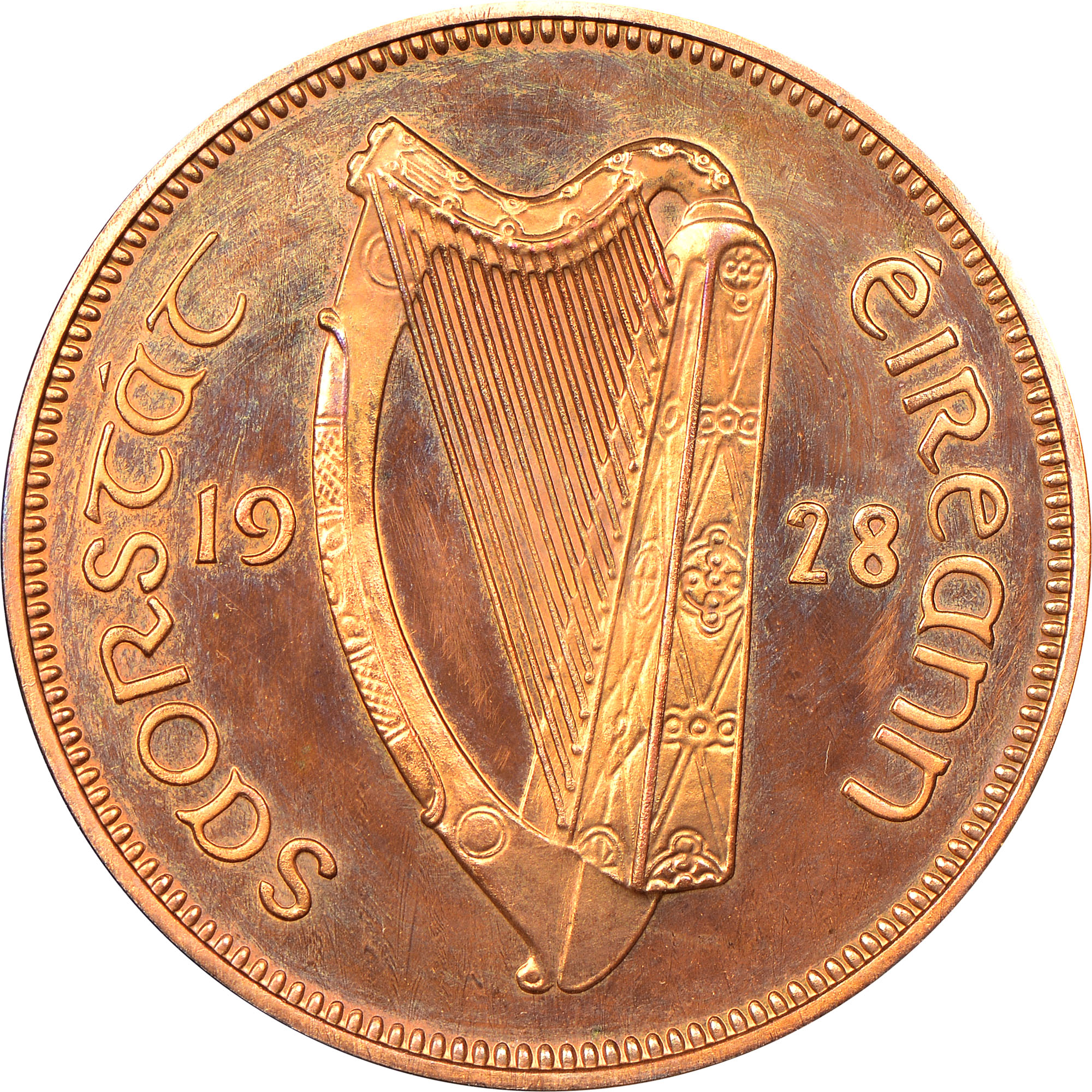 Ireland Republic 1/2 Penny KM 2 Prices & Values NGC