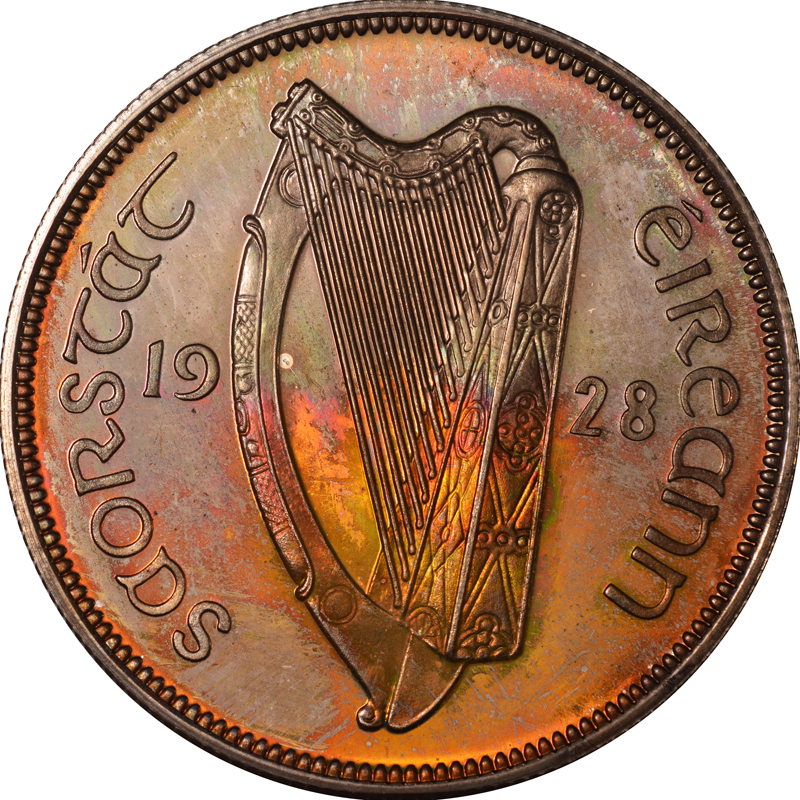 Ireland Republic 1/2 Crown KM 8 Prices & Values NGC