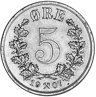 Norway 5 Øre KM 364 Prices & Values | NGC