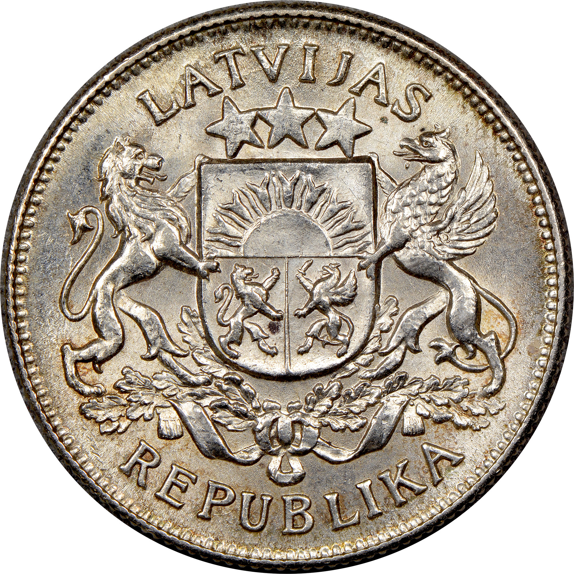 Latvia 2 Lati KM 8 Prices & Values | NGC