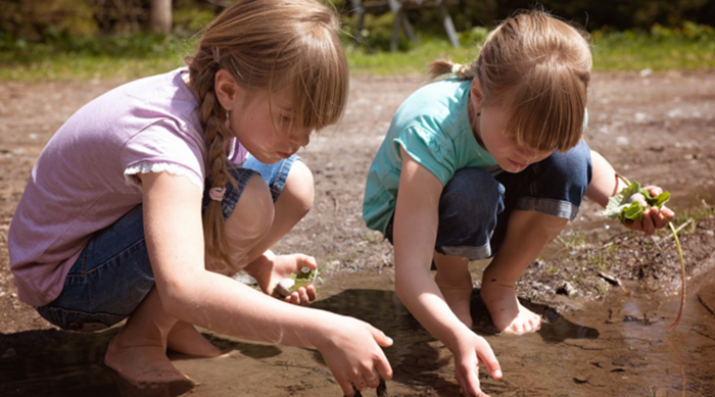 Children exploring