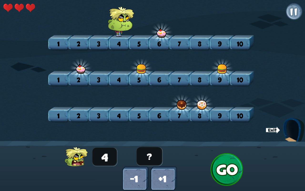 Math vs Zombies Games Educate Kids