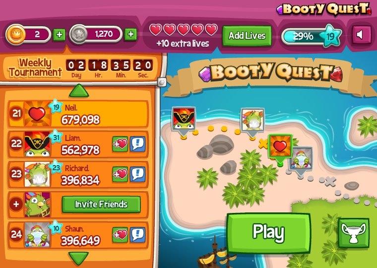 Booty Quest Free Casual Games!