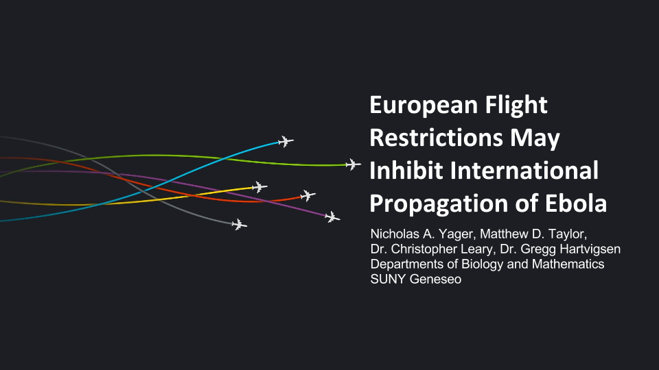 European Flight Restrictions May Inhibit International Propagation of Ebola