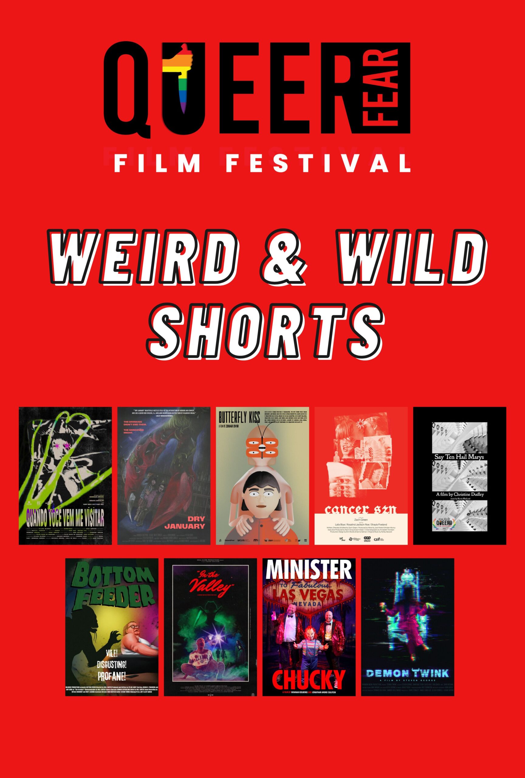 Poster for Queer Fear Block #4: Weird & Wild Shorts