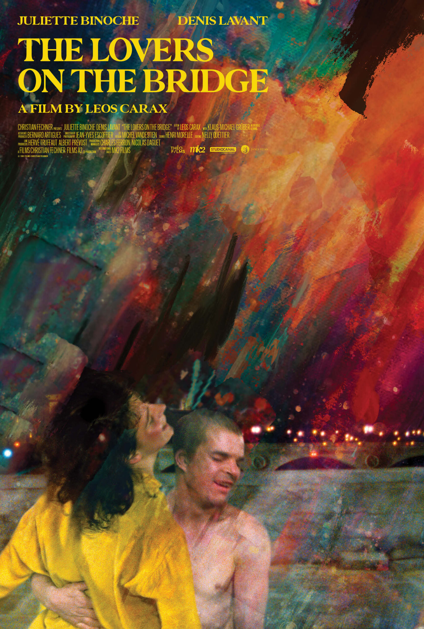 Poster for The Lovers on the Bridge (1991) 4K Restoration