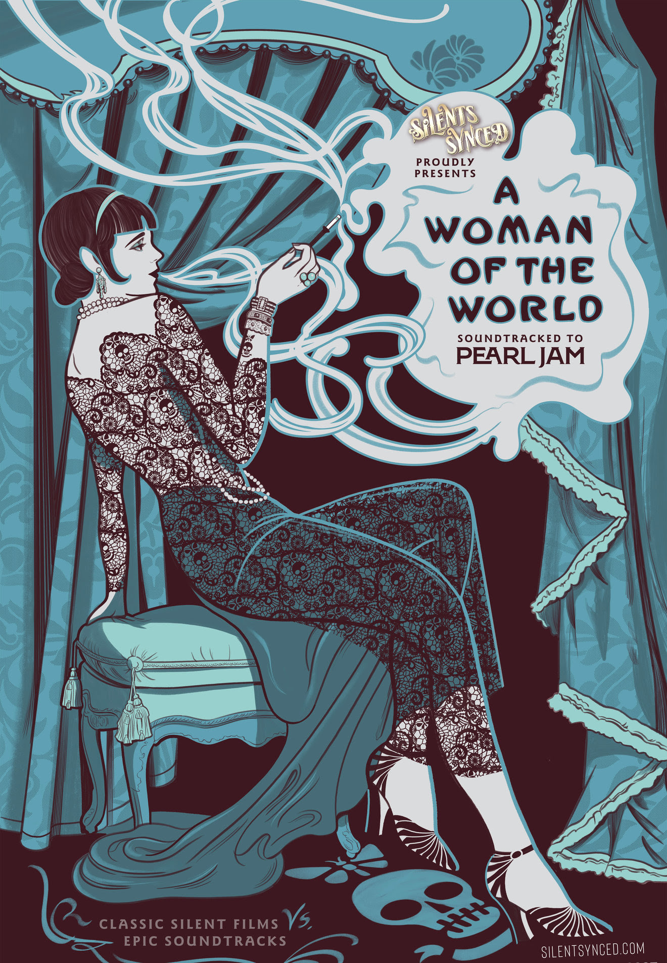 Poster for Silents Synced: A Woman of the World (1925) w/Pearl Jam