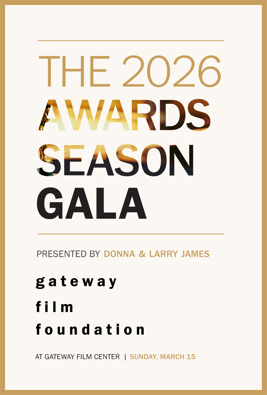 Poster for The 2026 Awards Season Gala