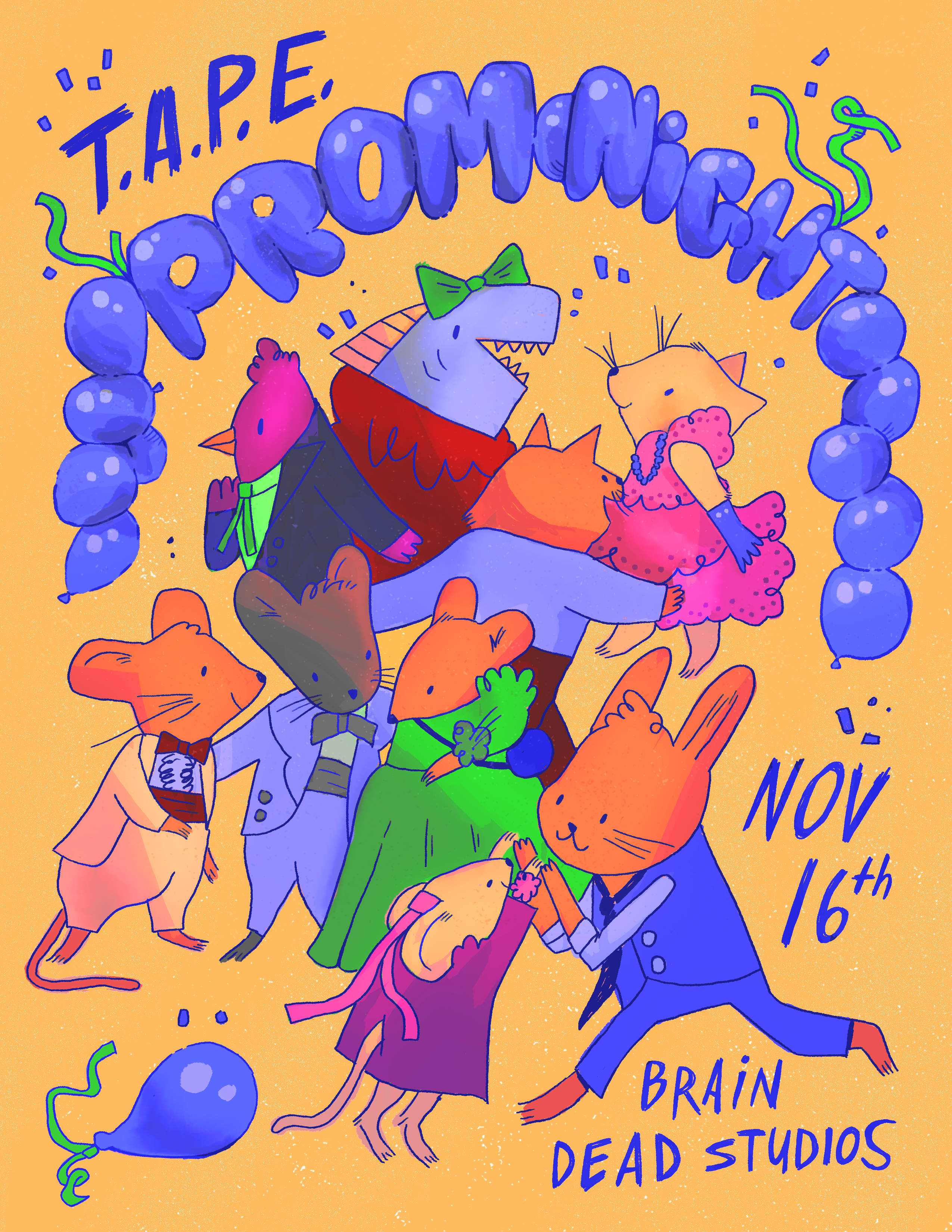 Poster for PROM NIGHT T.A.P.E. Gala Fundraiser