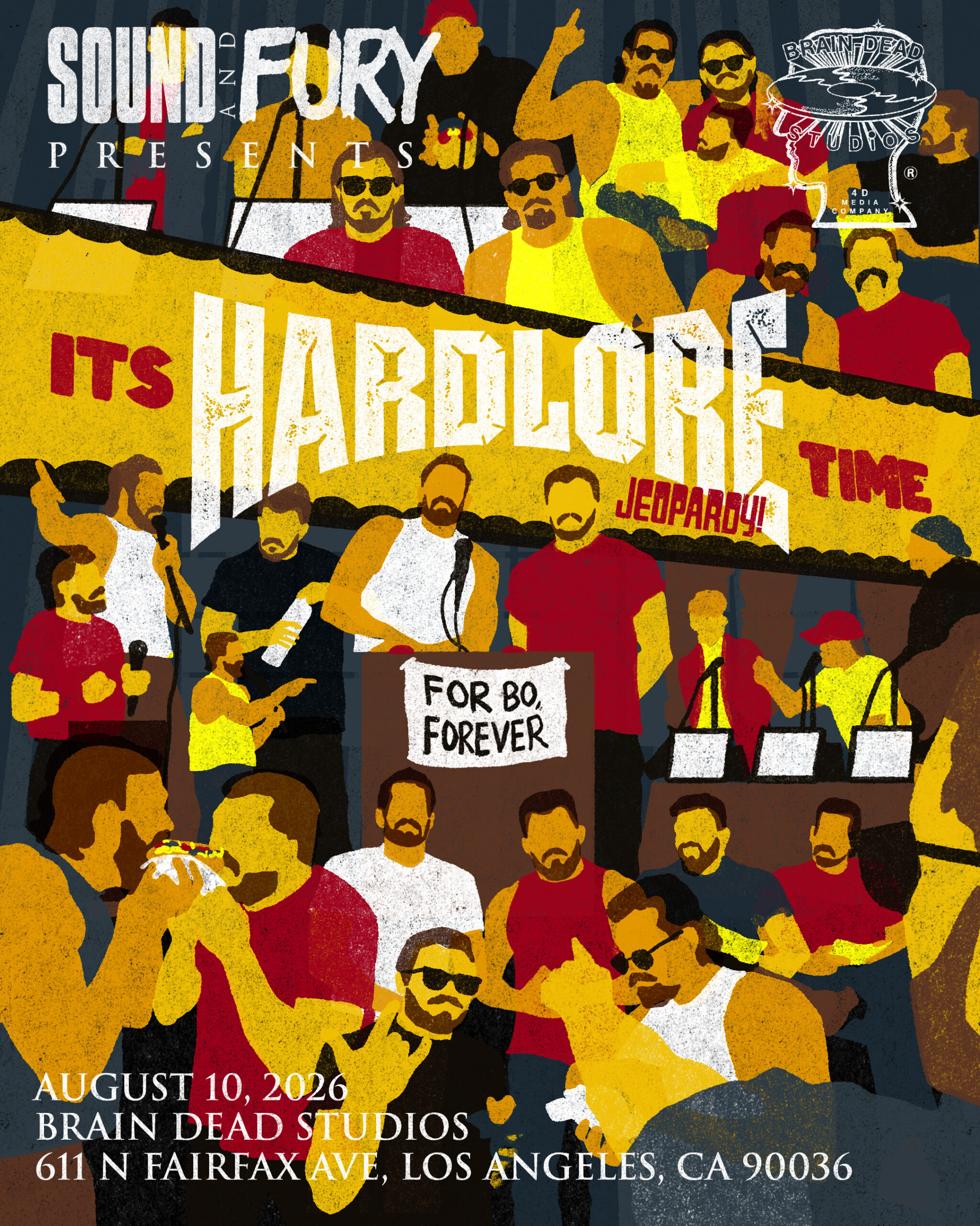 Poster for HARDLORE JEOPARDY LIVE @ BRAIN DEAD STUDIOS