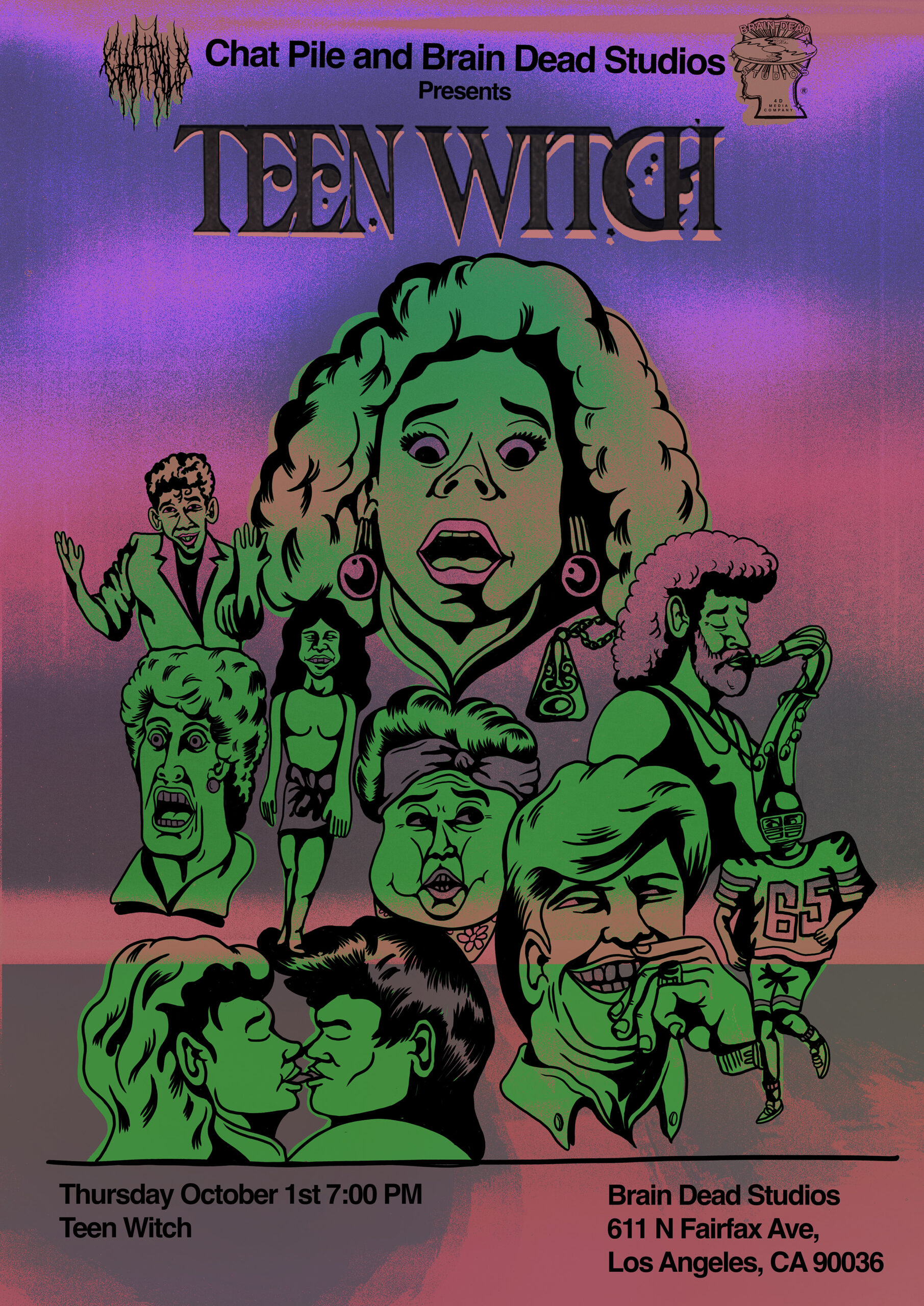 Poster for CHAT PILE presents TEEN WITCH