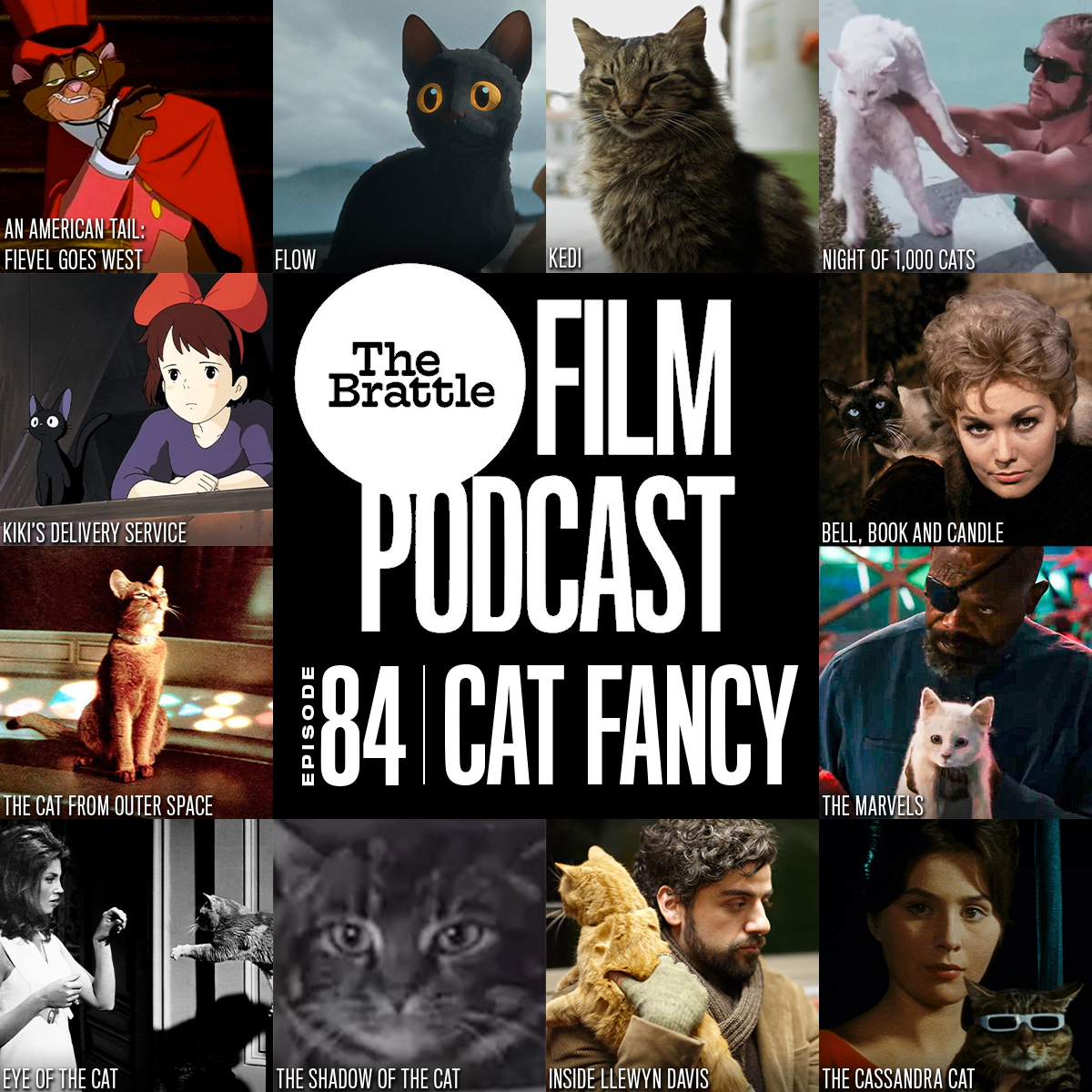 collage graphic with poster images from some of the films discussed in this episode of our podcast