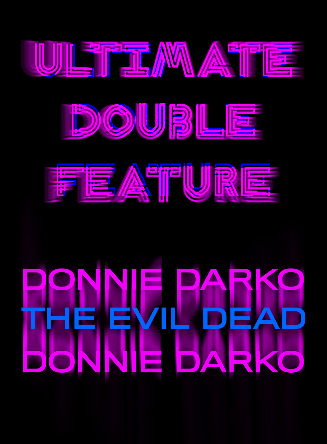Poster for Ultimate Double Feature: Donnie Darko & The Evil Dead
