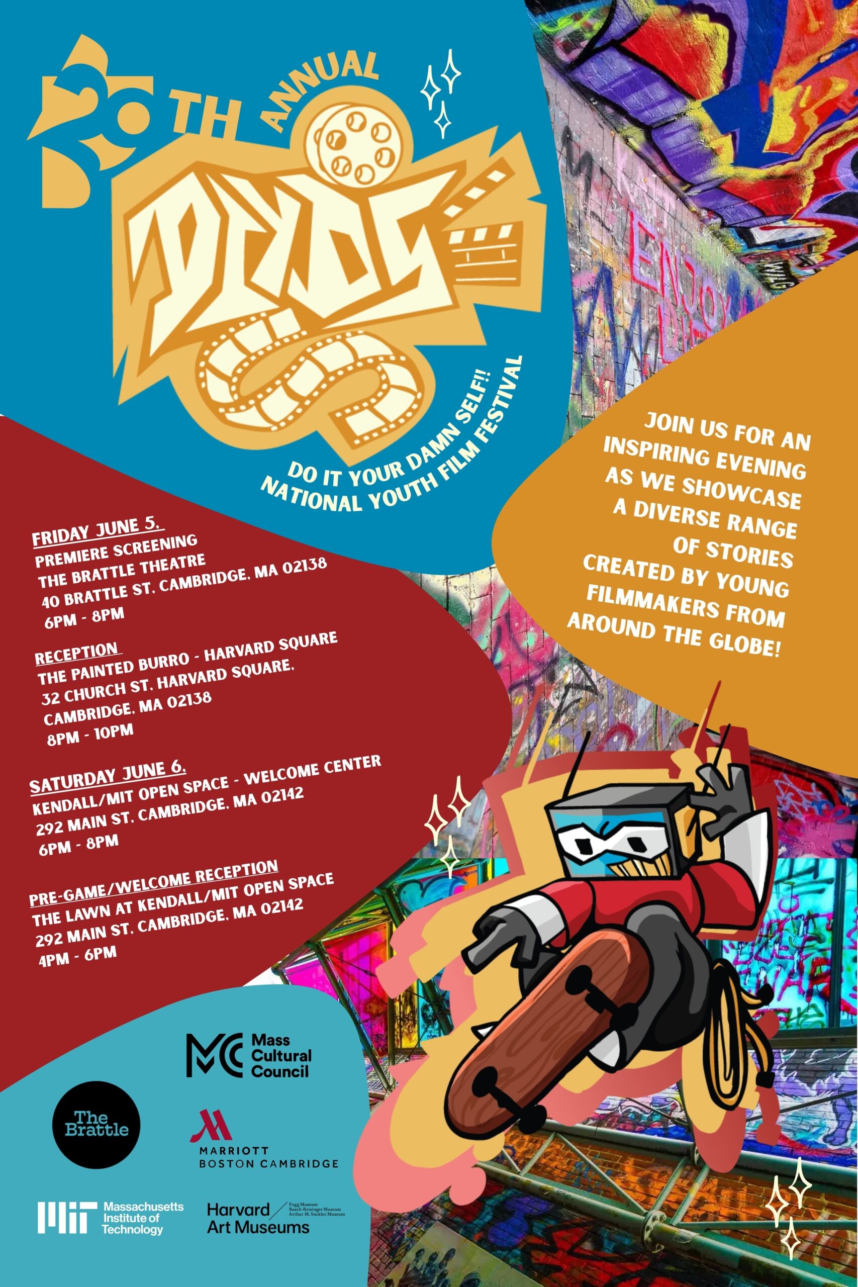 Poster for Do It Your Damn Self National Youth Film Festival