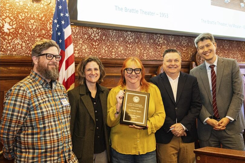 Ned and Ivy accepting the Legacy Business Award in 2025