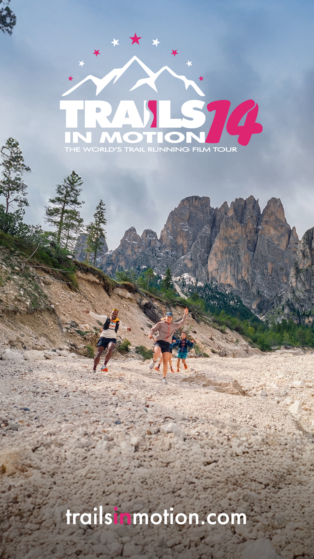 Poster for Trails in Motion 14 ~ Presented by Anchorage Running Club’s Anchorage RunFest