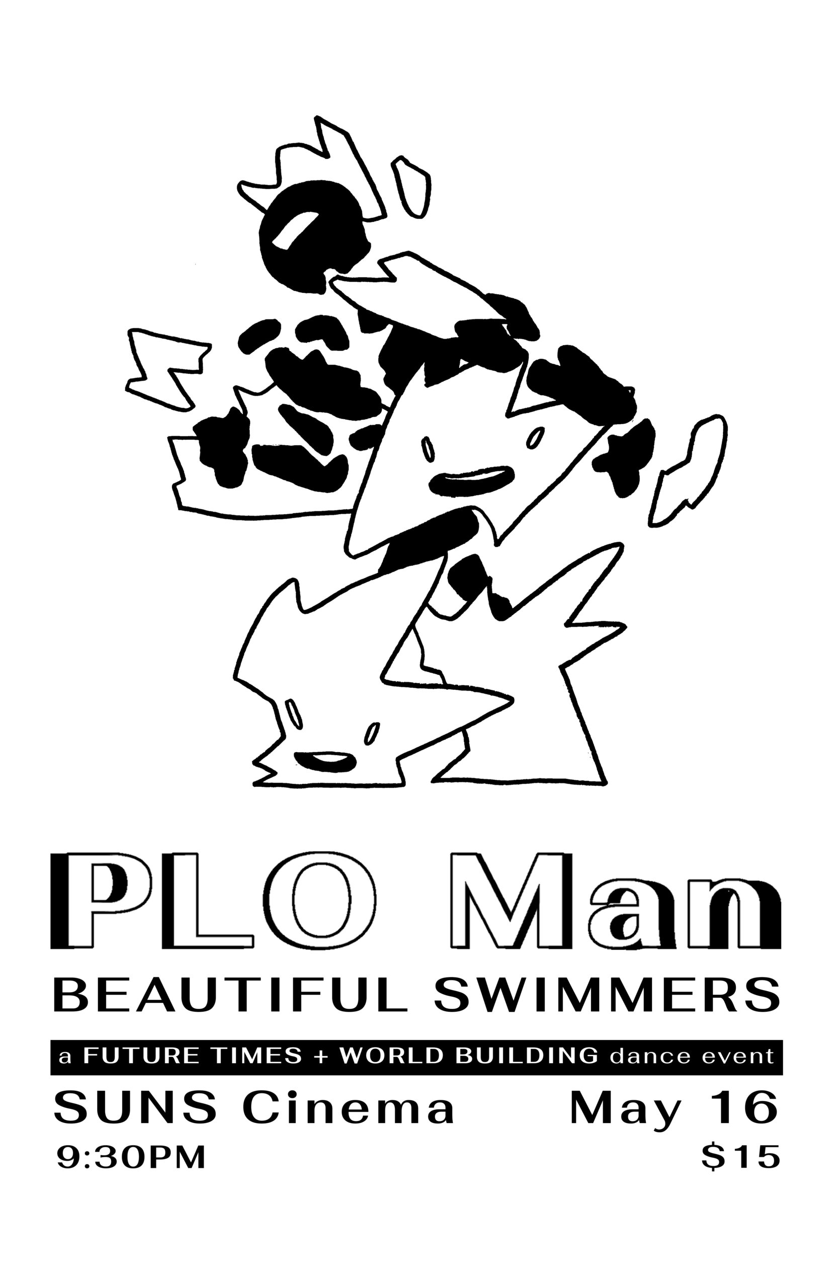 Poster for DJ TECHNICS; BEAUTIFUL SWIMMERS