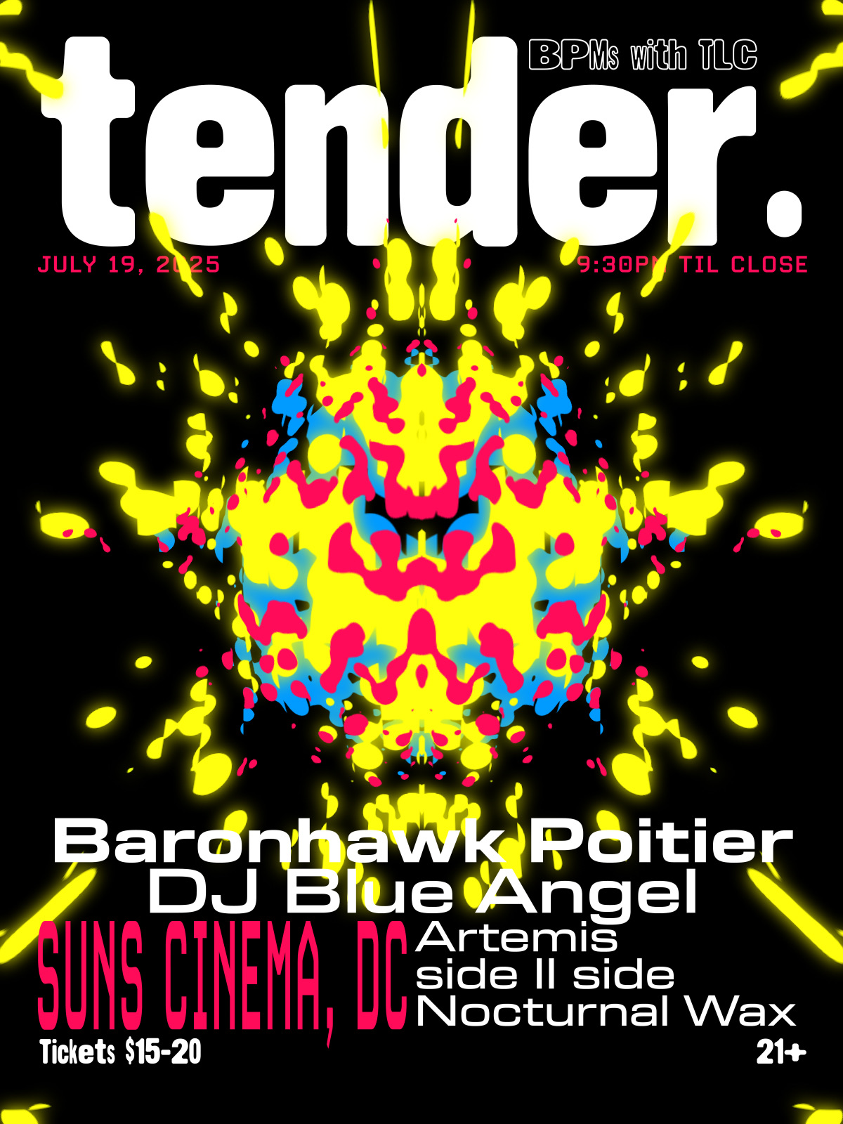 Poster for tender.