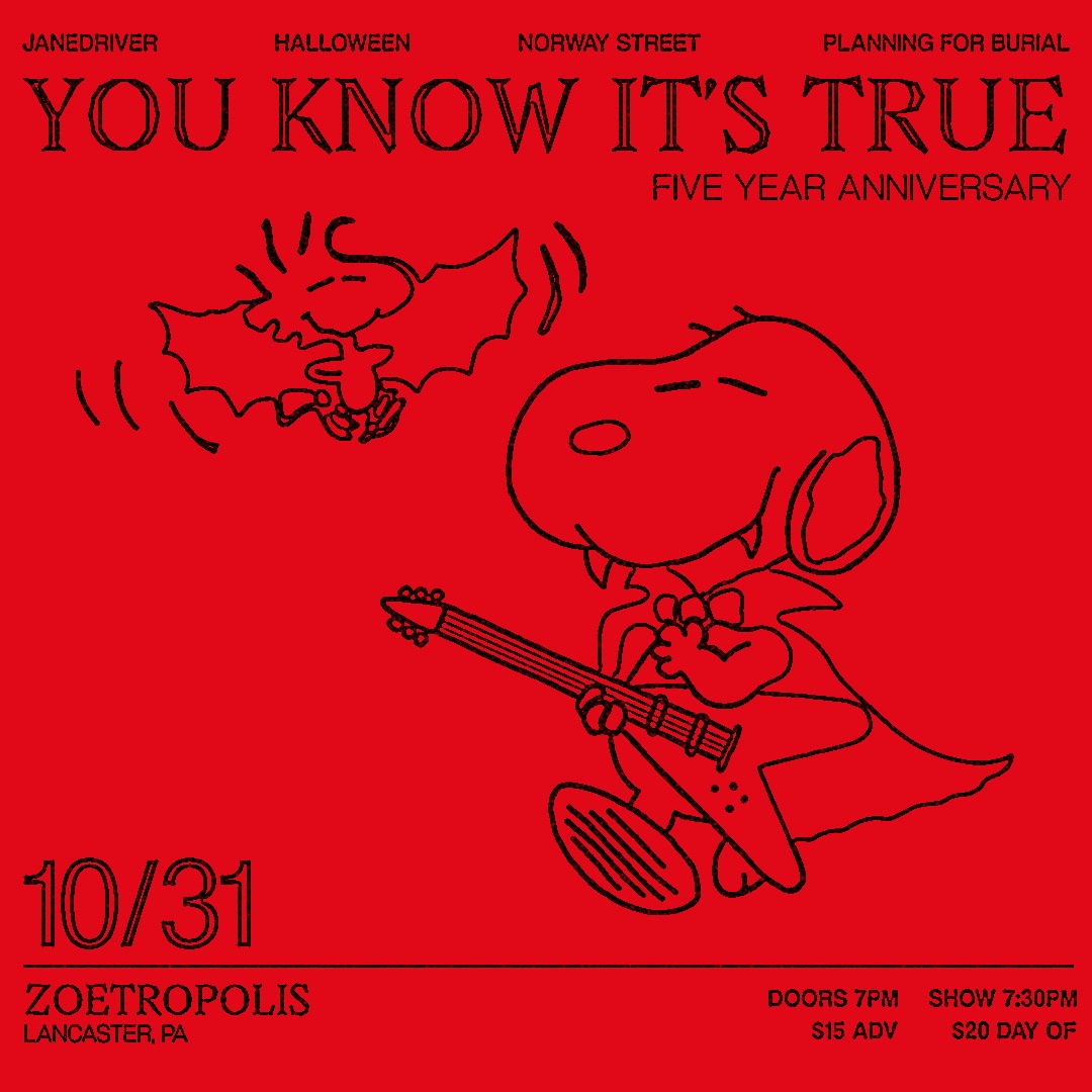 Poster for Janedriver w/Halloween, Norway Street & Planning For Burial