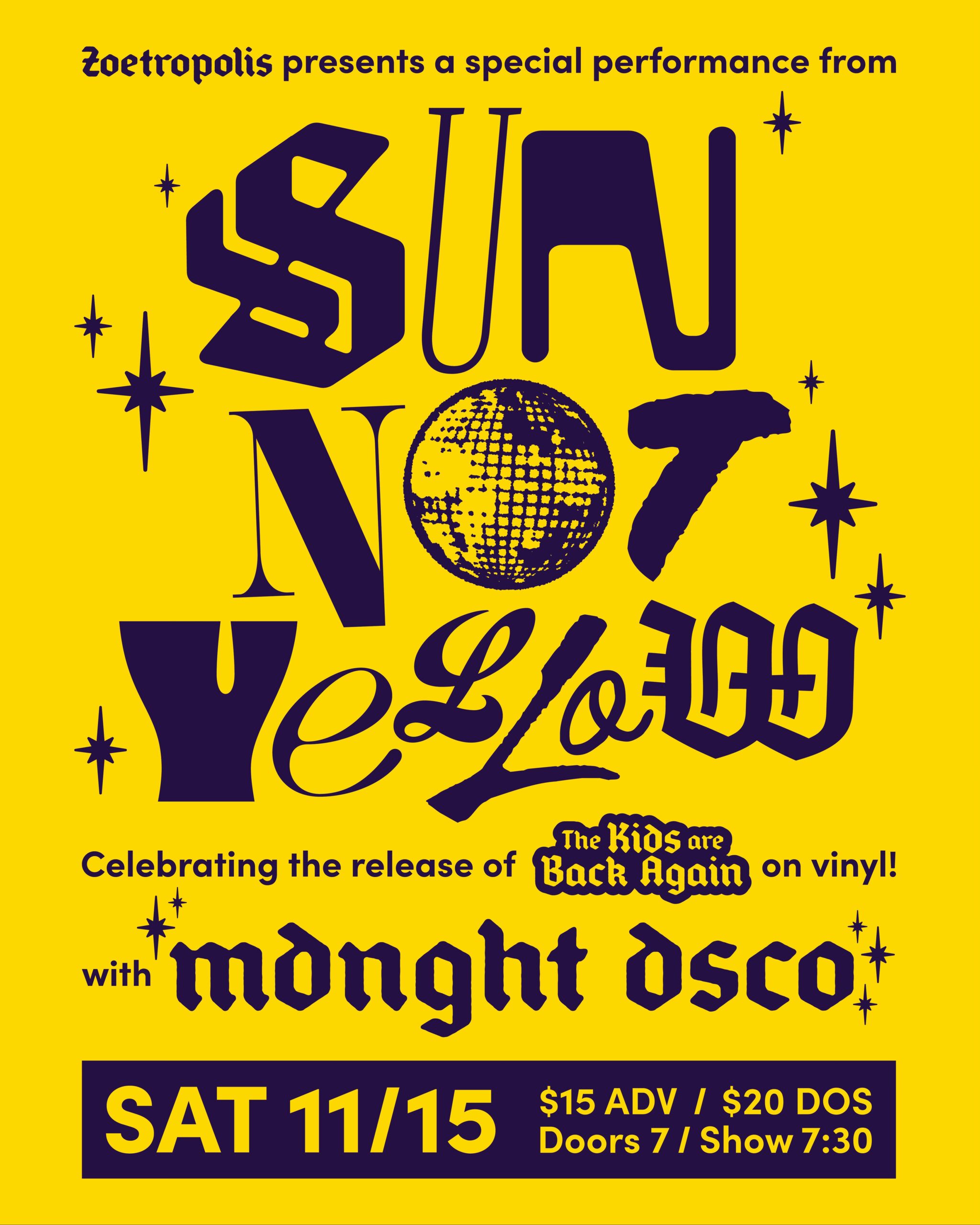 Poster for Sun Not Yellow