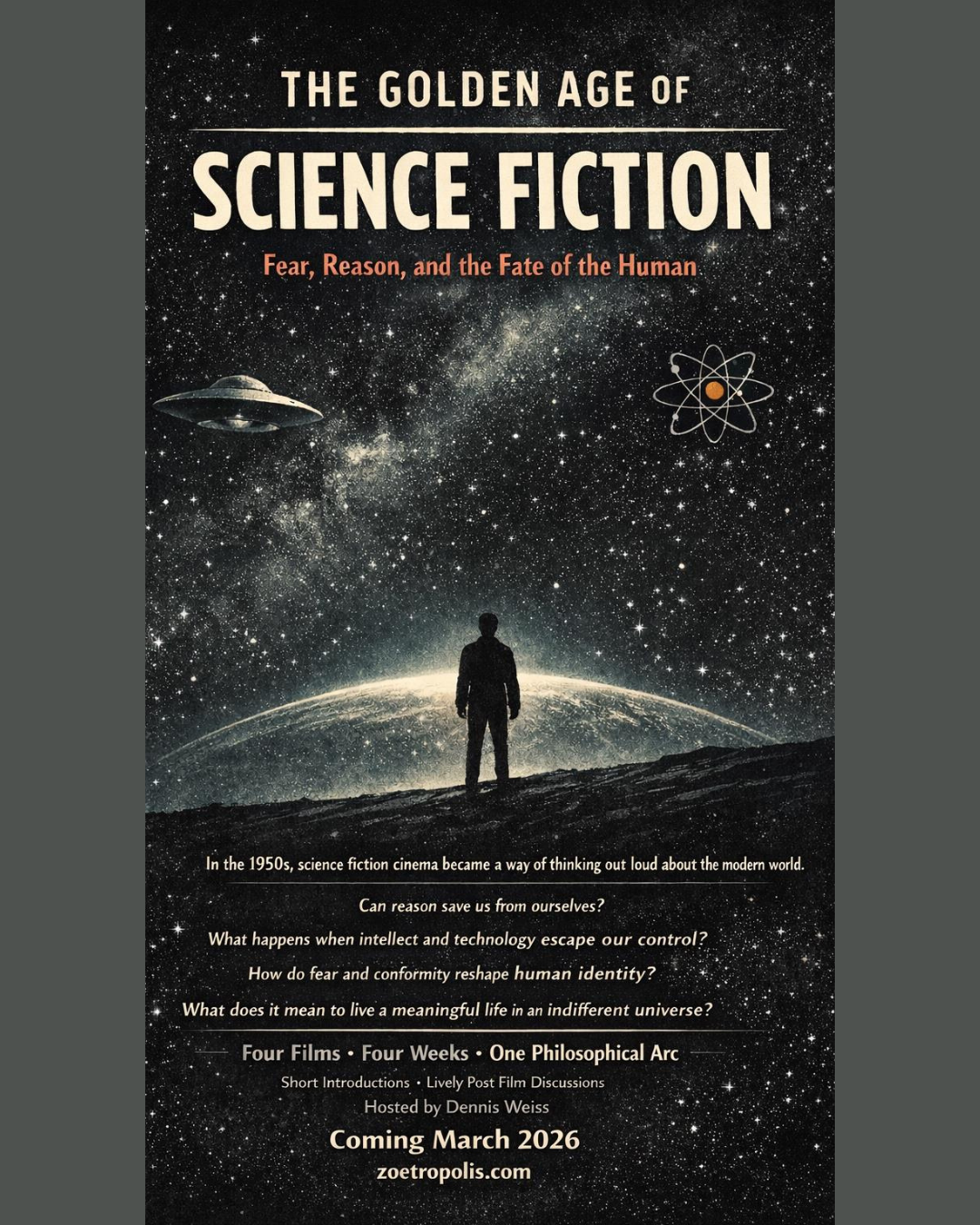 Poster for PDF Crash Course: The Golden Age of Science Fiction