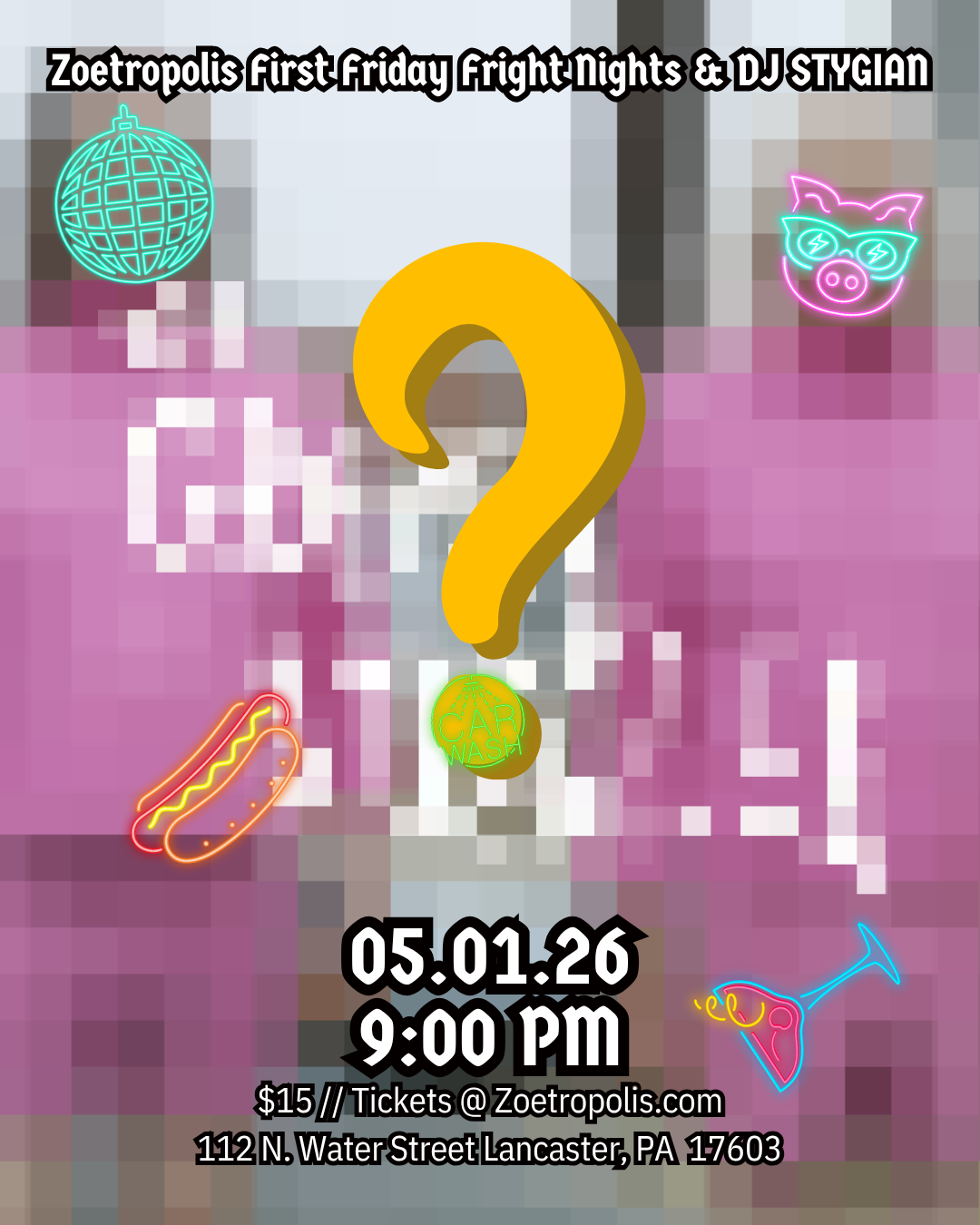 Poster for First Friday Fright Night: Zoetropolis 30th Anniversary Special