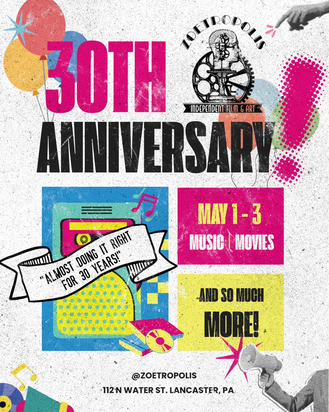 Poster for 30th Anniversary Weekend