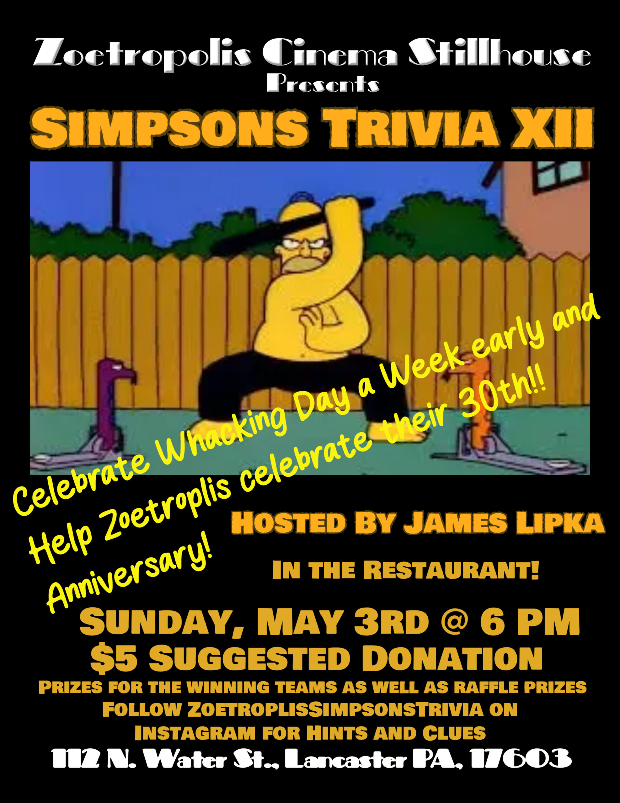 Poster for Simpsons Trivia XII: 30th Anniversary Special