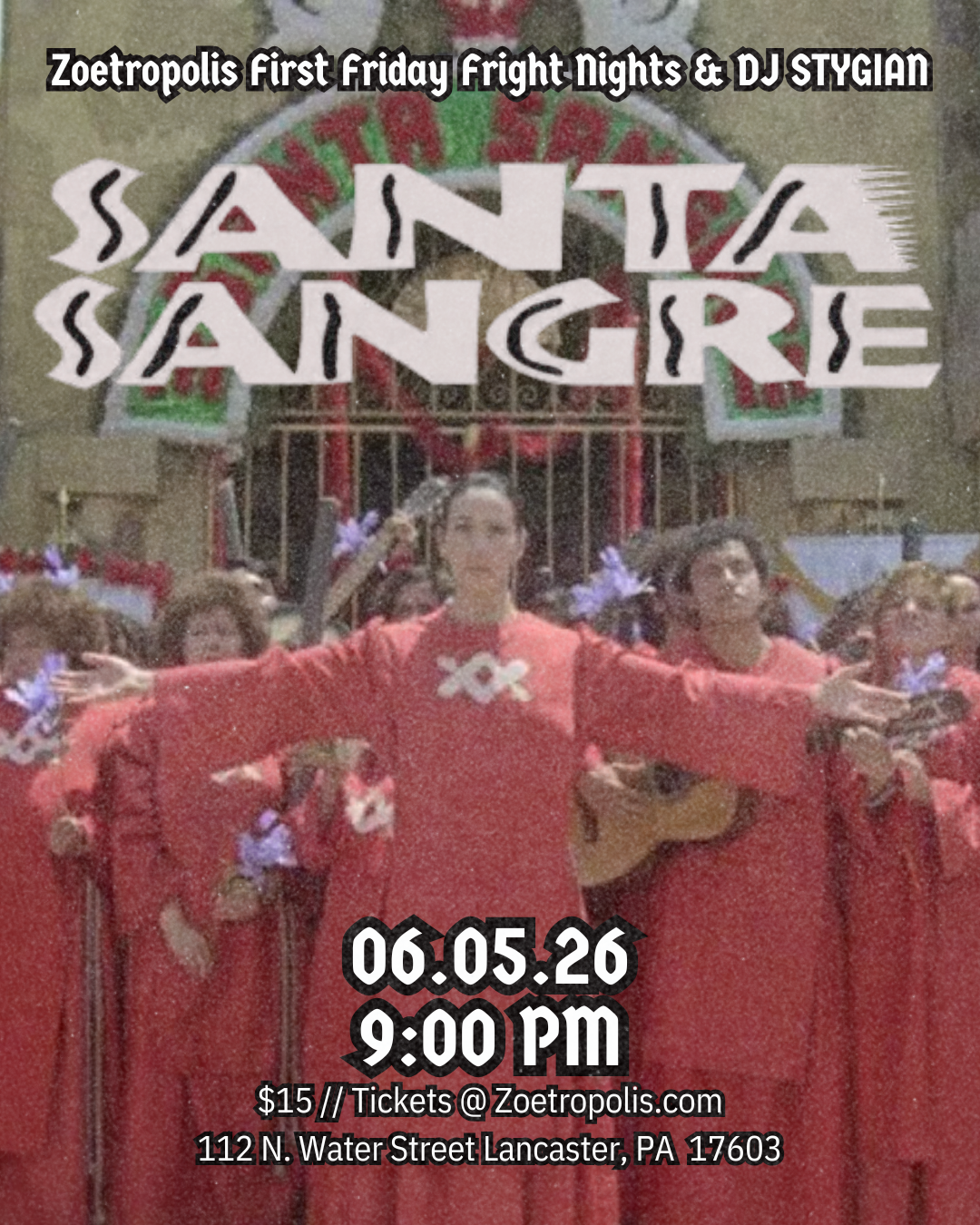 Poster for First Friday Fright Night: Santa Sangre