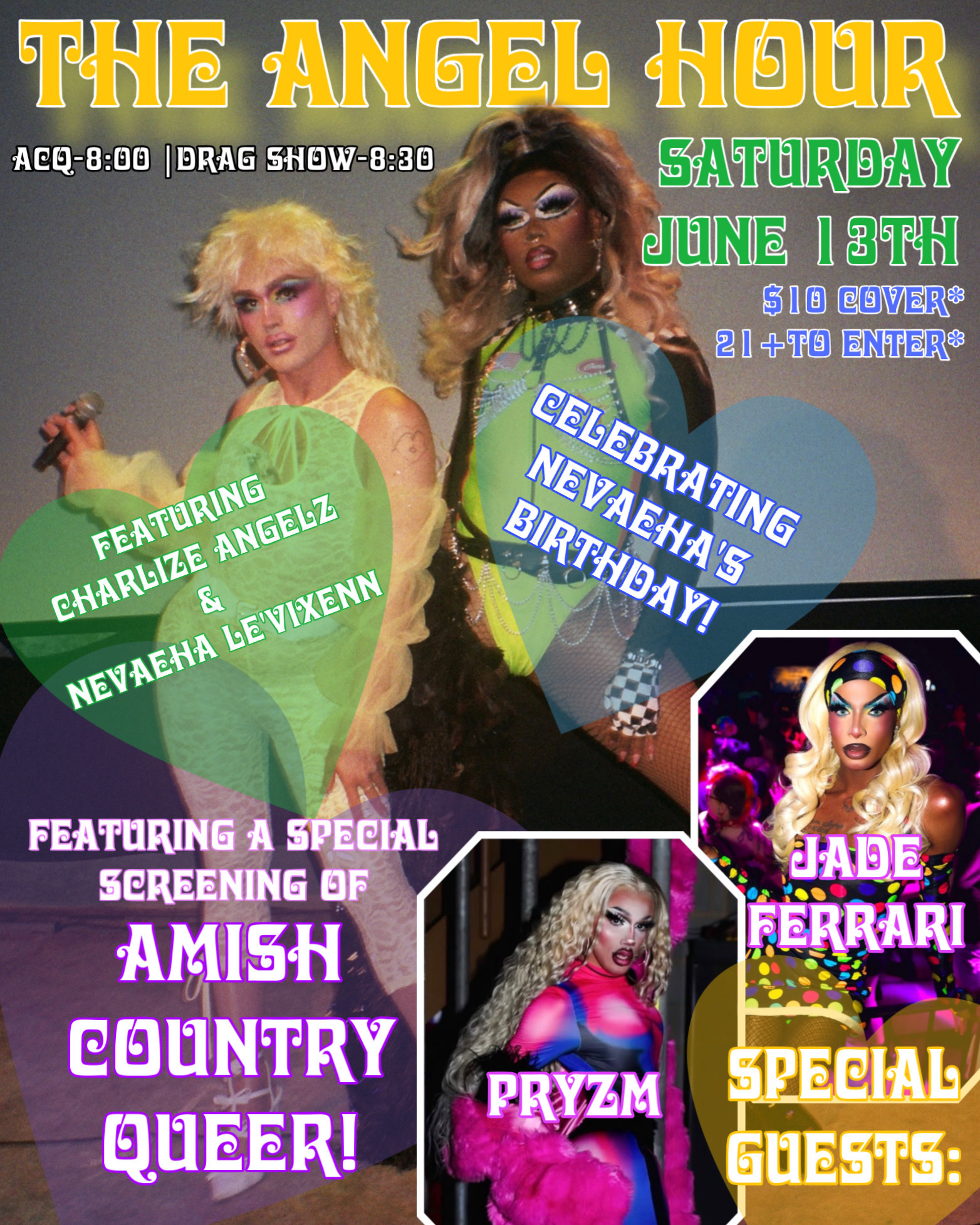 Poster for Amish Country Queer & The Angel Hour: PRIDE Celebration