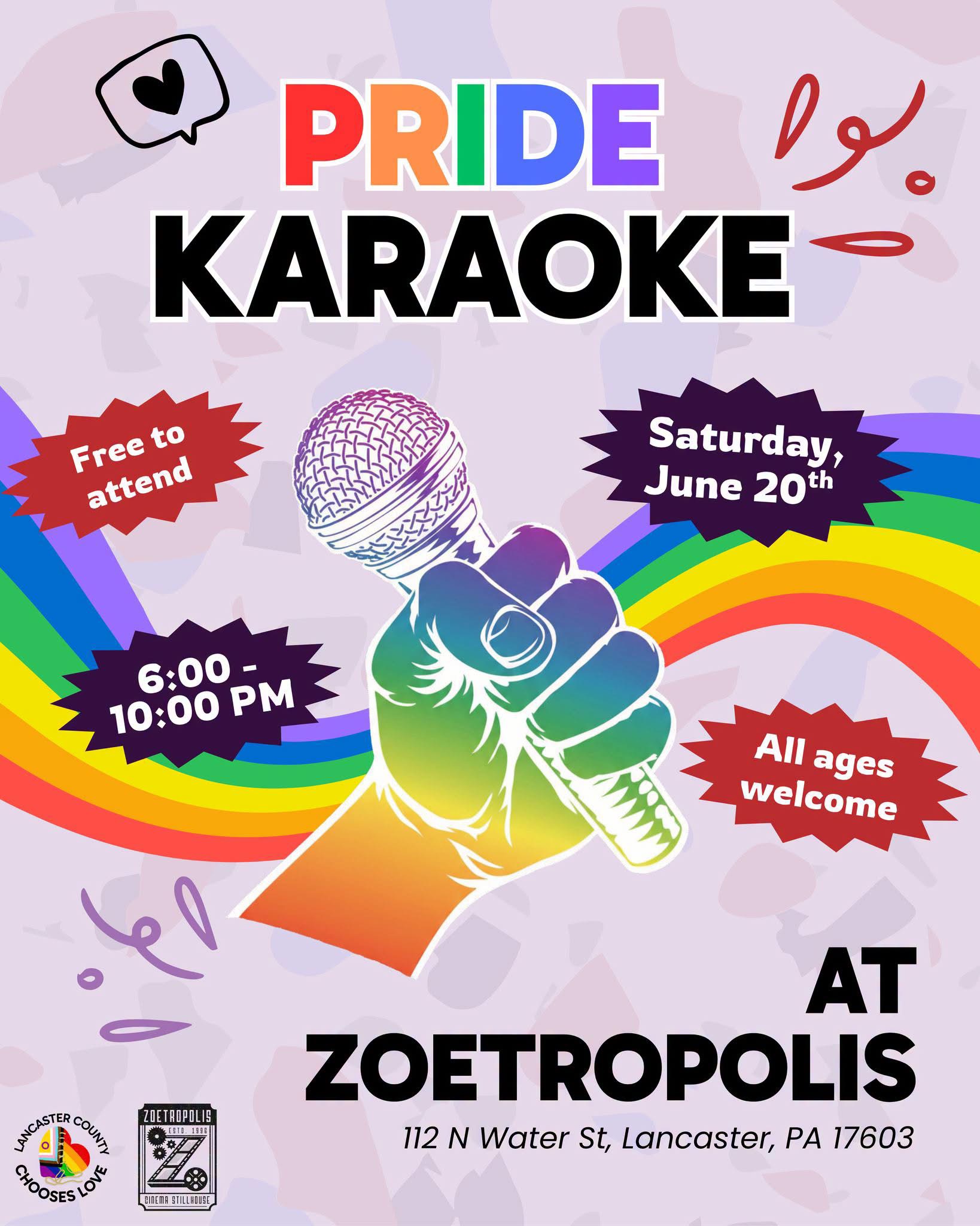 Poster for PRIDE Karaoke