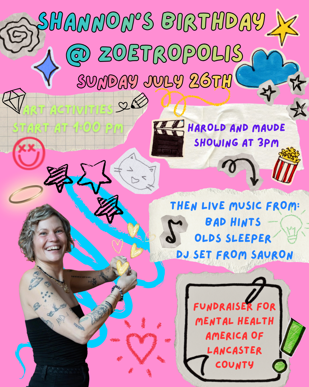 Poster for Shannon’s Birthday @ Zoetropolis