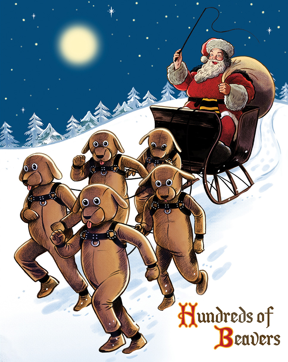 Poster for Hundreds of Beavers: A Northwoods Christmas!